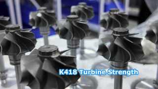 جنس تیغه چرخ توربین: K418